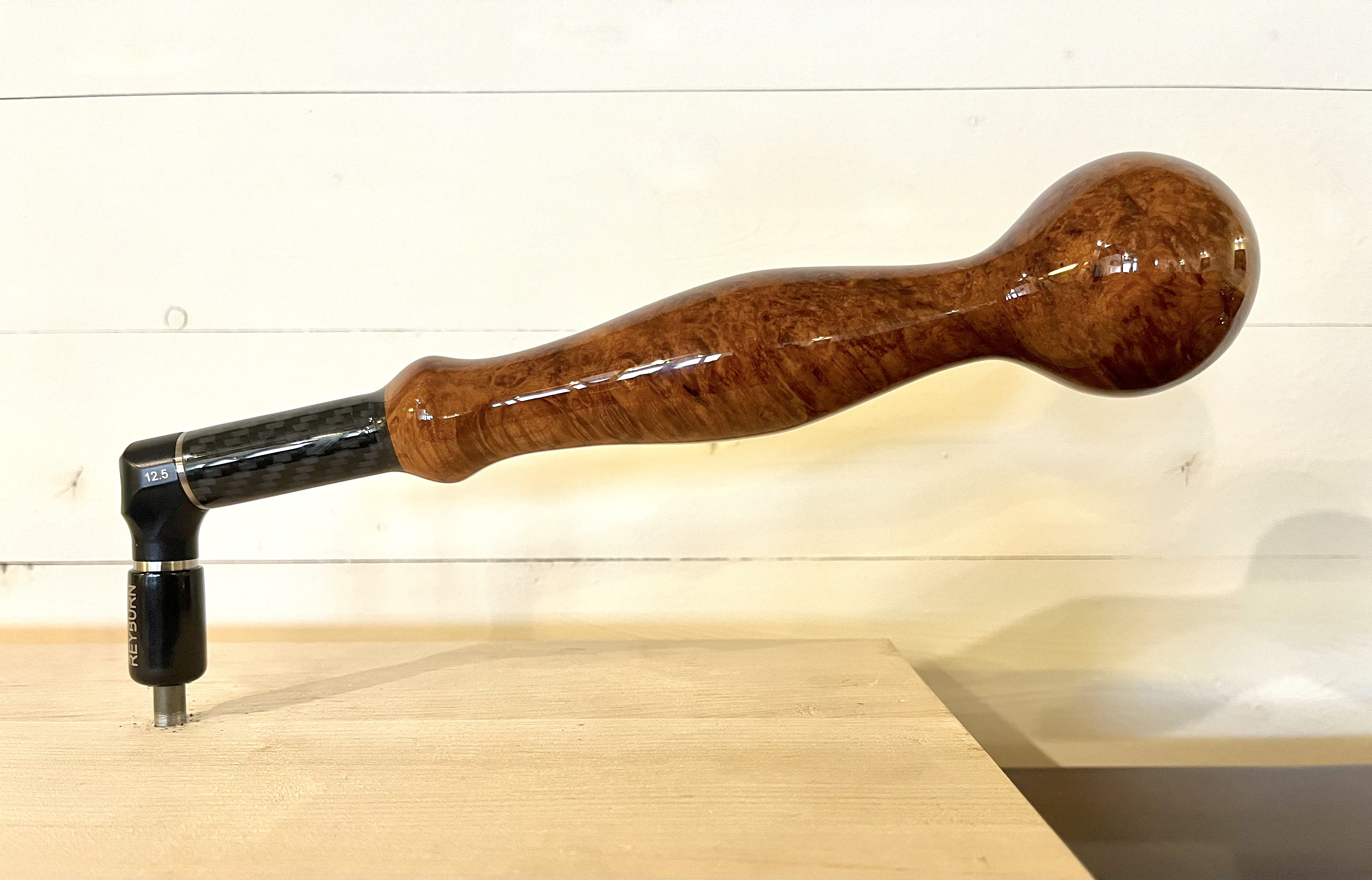 Taffijn Reyburn stemhamer classic rigid lever Arizona Ironwood Burl 27 cm 