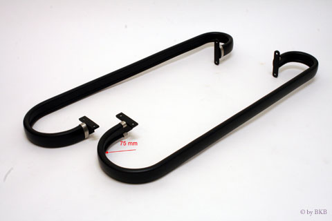 taffijn BKB Beschermbeugel voor schoolpiano's, met grote radius van 75mm, inschroefdiepte 600 mm met plastic coating taffijn BKB Beschermbeugel voor schoolpiano's, met grote radius van 75mm, inschroefdiepte 600 mm met plastic coating