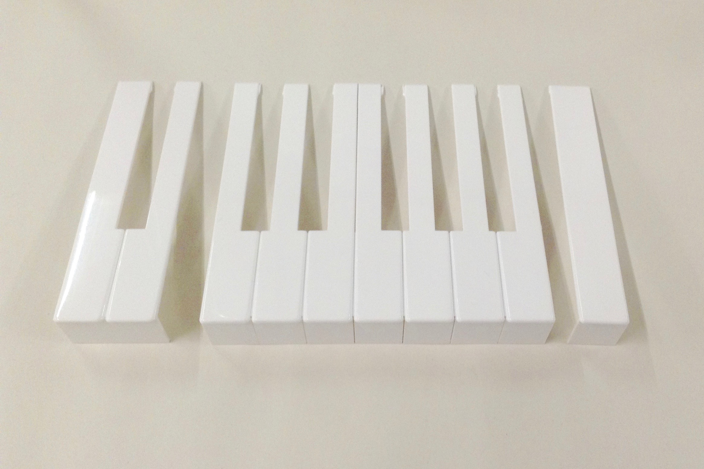 Taffijn Klavierbeleg wit met front