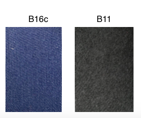 Taffijn Hoes voor clavacimbel canvas met ingenaaide vilt (blauw/zwart)