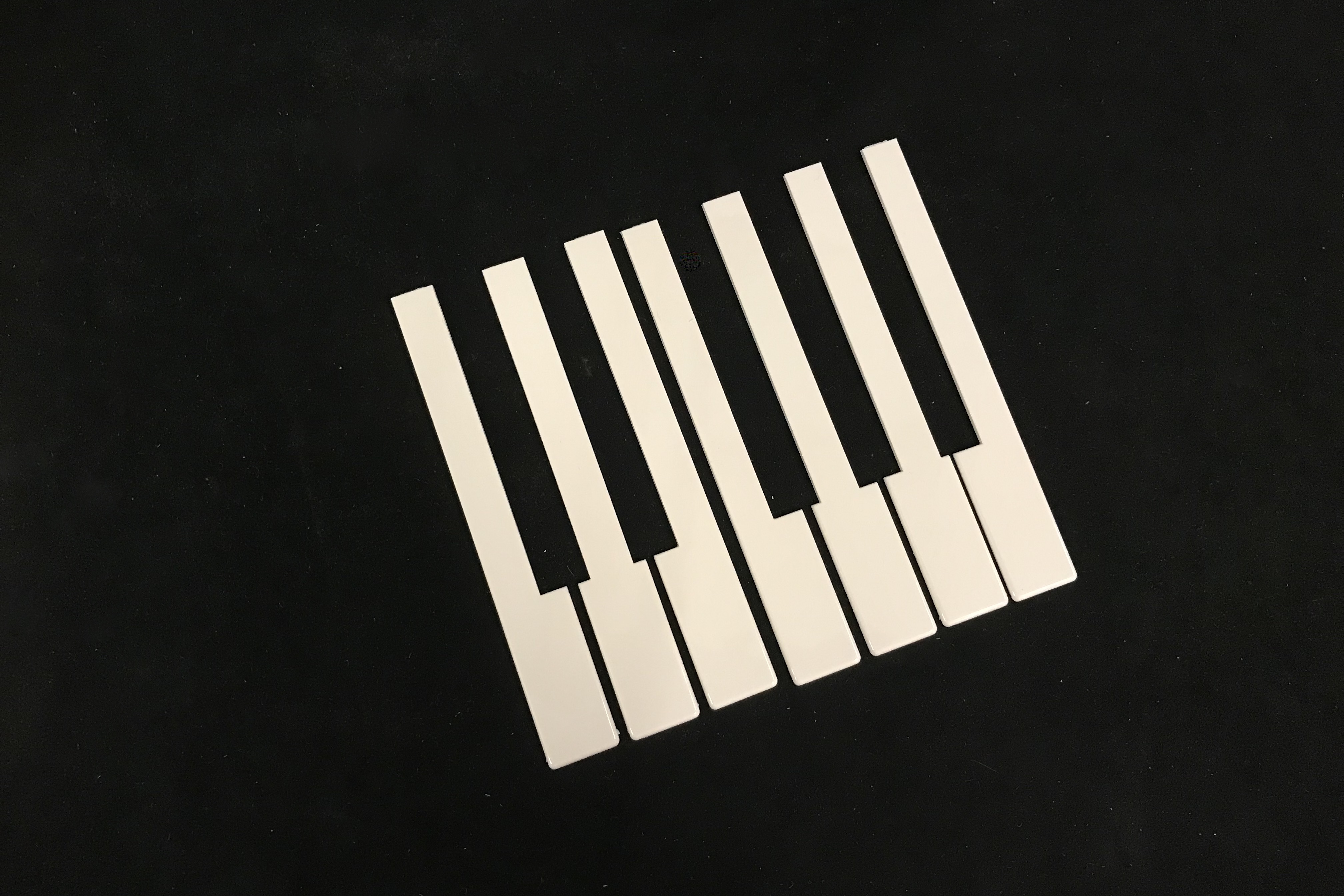 Taffijn klavierbeleg wit zonder front