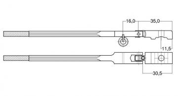  Taffijn Hamerstelen VL S&S type New york 9mm roller versmald beuk