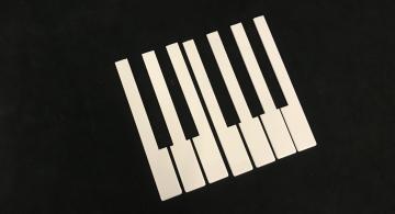 Taffijn klavierbeleg wit zonder front